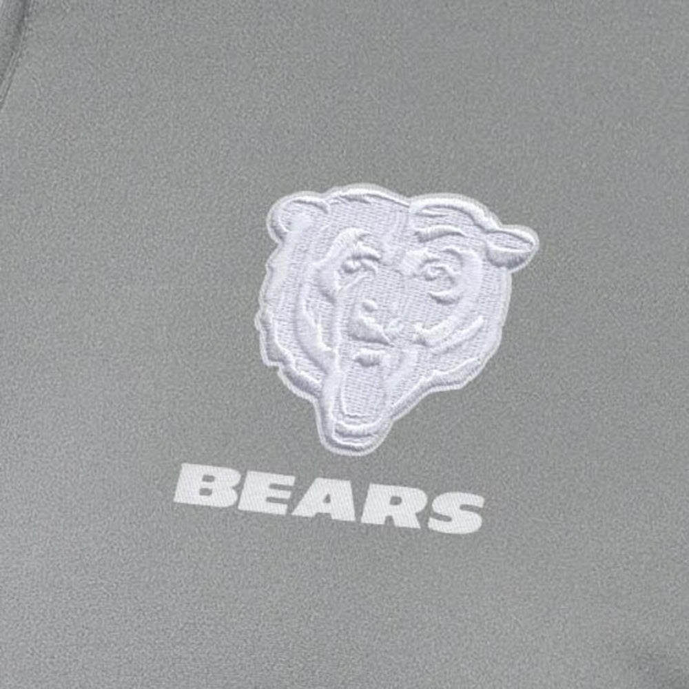 Chicago Bears Antigua Women's Reprocess Quarter-Zip Top Gray
