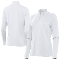 Indianapolis Colts Antigua Women's Reprocess Quarter-Zip Top White