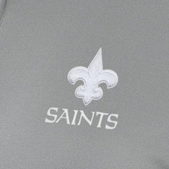 New Orleans Saints Antigua Women's Reprocess Quarter-Zip Top Gray