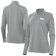 Seattle Seahawks Antigua Women's Reprocess Quarter-Zip Top Gray