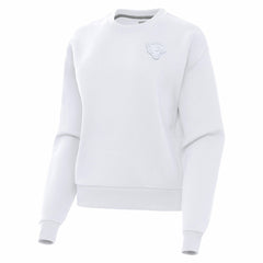Jacksonville Jaguars Antigua Women's Victory Crew Pullover Sweatshirt White