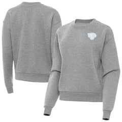 Jacksonville Jaguars Antigua Women's Victory Crew Pullover Sweatshirt Heather Gray