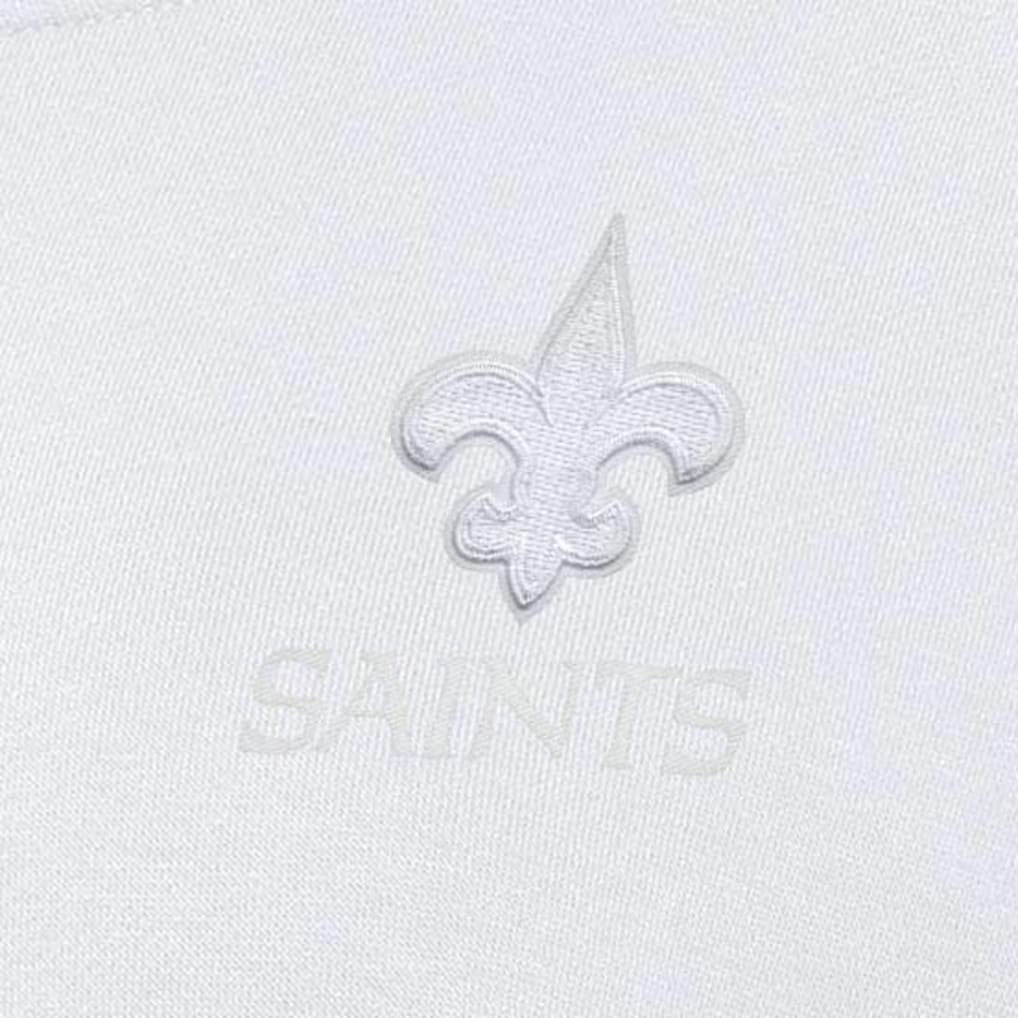 New Orleans Saints Antigua Women's Victory Crew Pullover Sweatshirt White