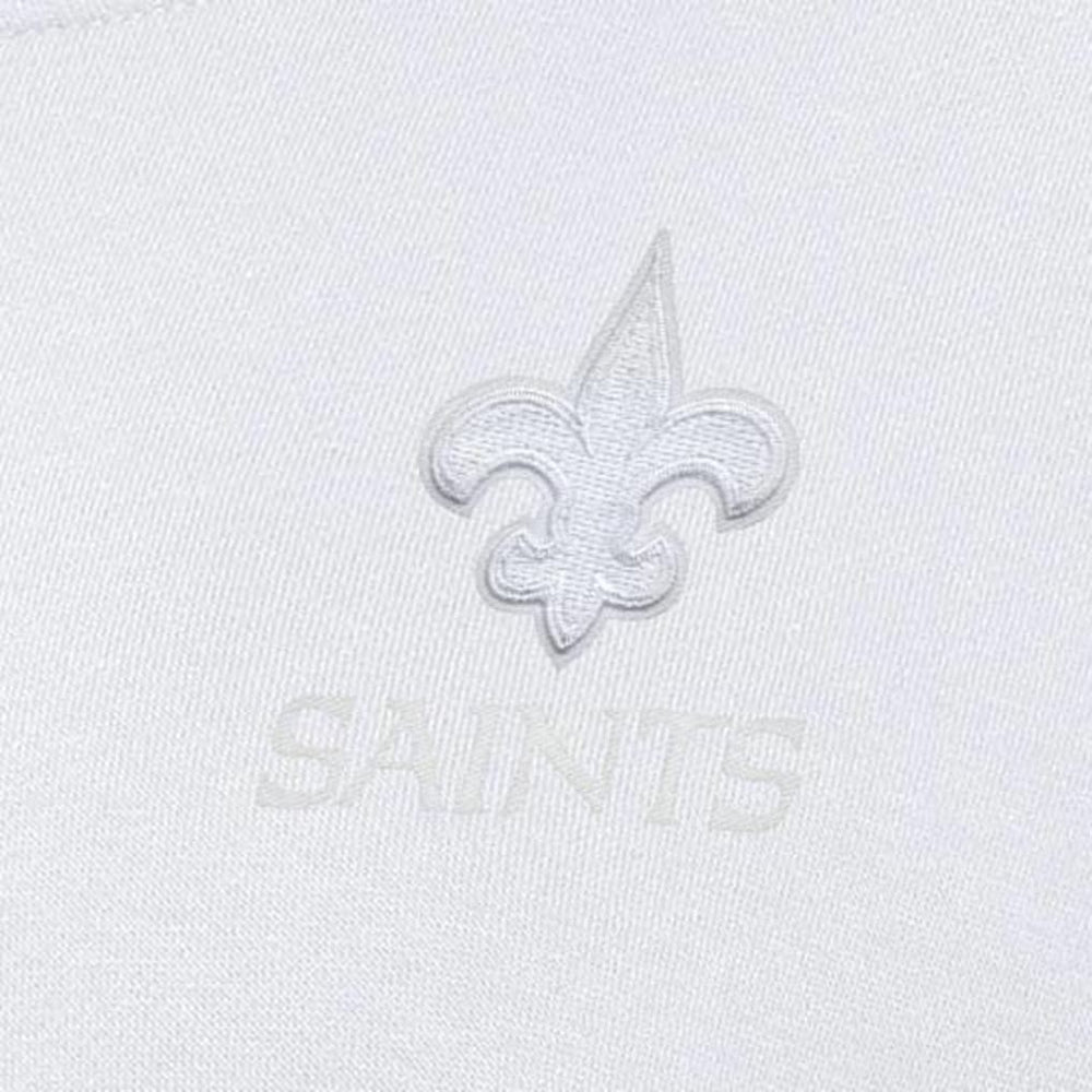 New Orleans Saints Antigua Women's Victory Crew Pullover Sweatshirt White
