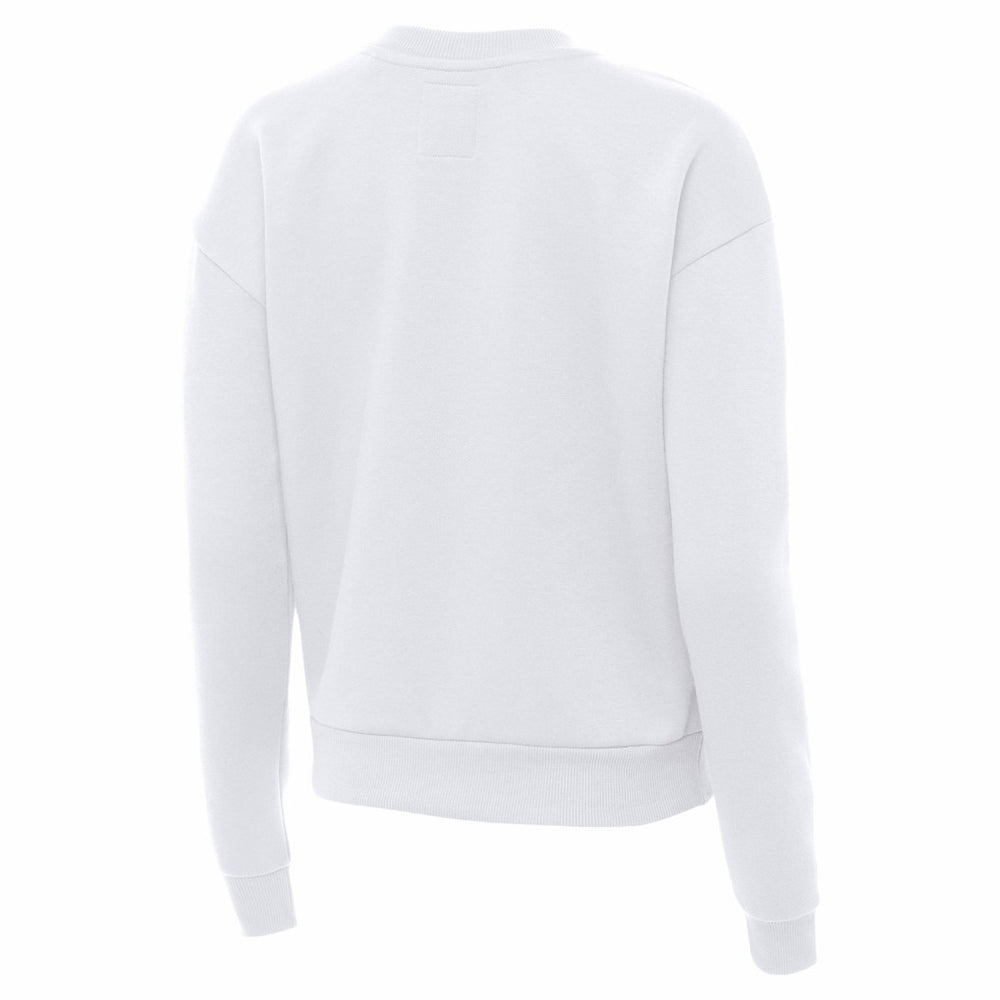 Pittsburgh Steelers Antigua Women's Victory Crew Pullover Sweatshirt White