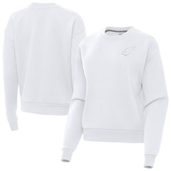 Arizona Cardinals Antigua Women's Victory Crew Pullover Sweatshirt White