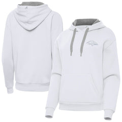 Baltimore Ravens Antigua Women's Victory Pullover Hoodie White