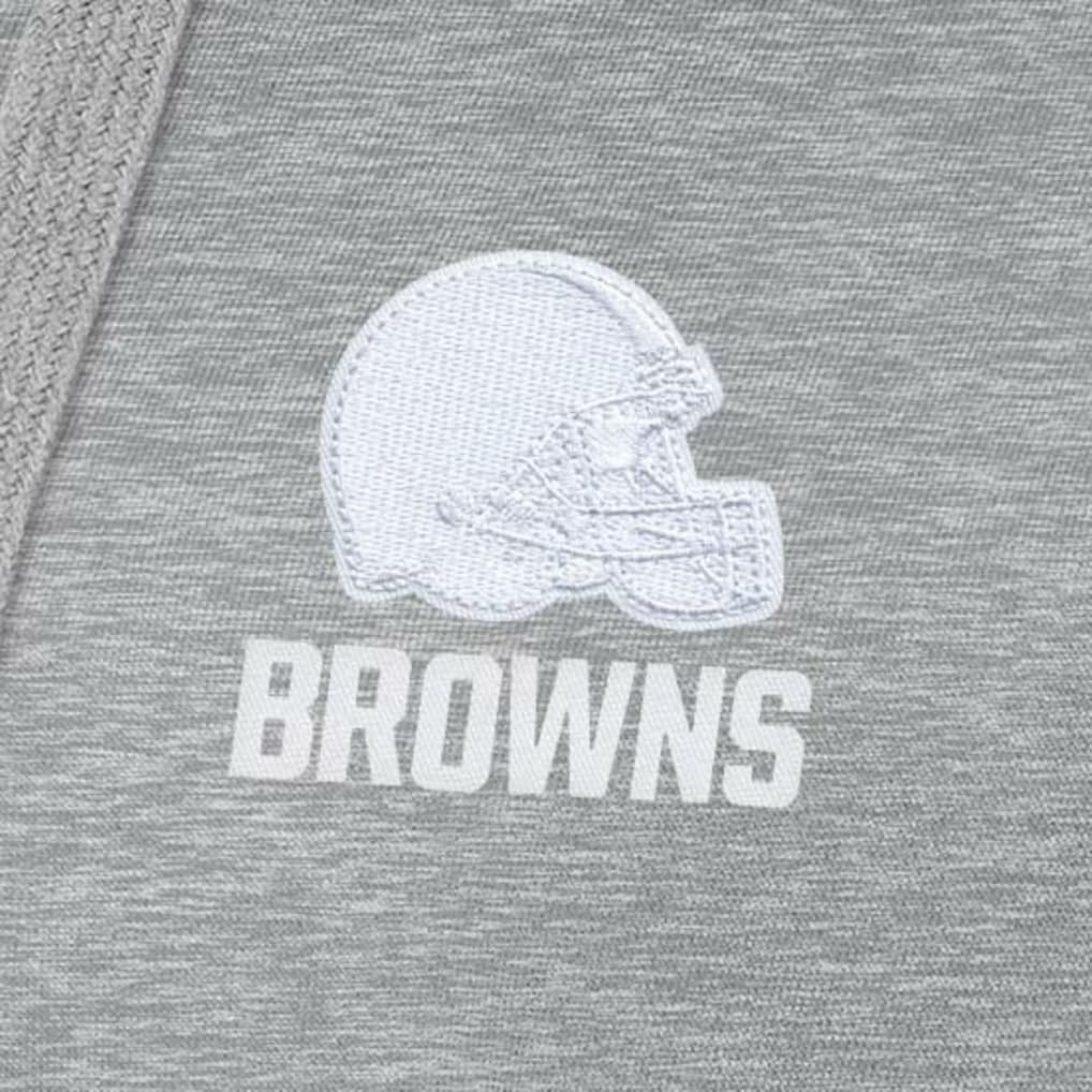 Cleveland Browns Antigua Women's Victory Pullover Hoodie Heather Gray