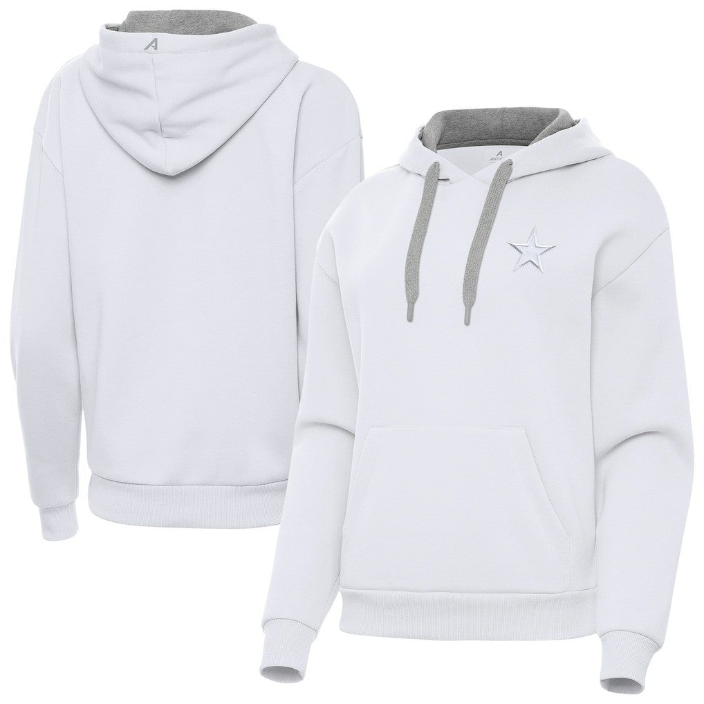 Dallas Cowboys Antigua Women's Victory Pullover Hoodie White