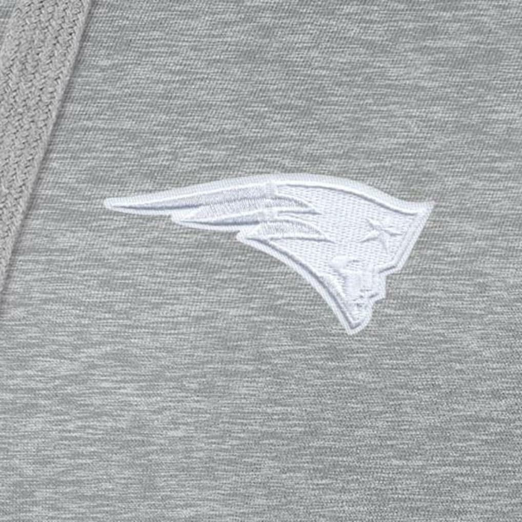 New England Patriots Antigua Women's Victory Pullover Hoodie Heather Gray