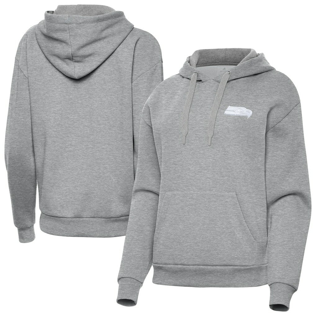 Seattle Seahawks Antigua Women's Victory Pullover Hoodie Heather Gray