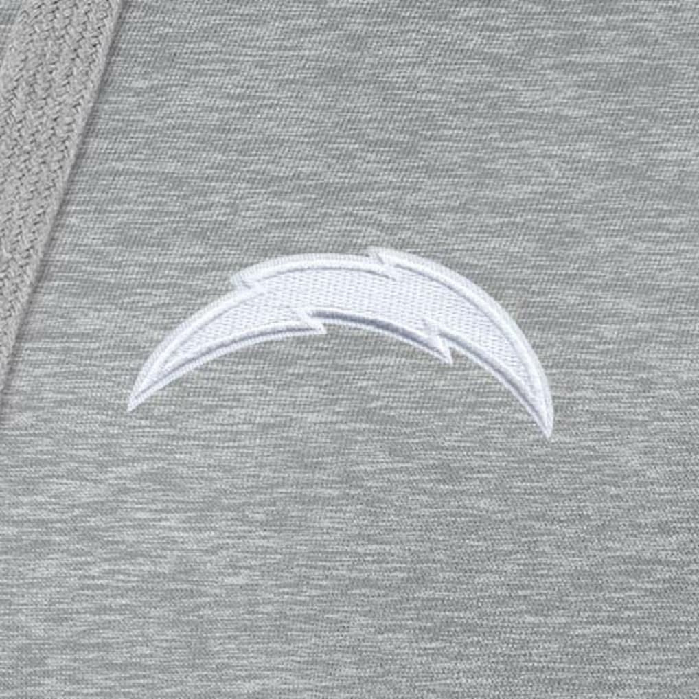 Los Angeles Chargers Antigua Women's Victory Pullover Hoodie Heather Gray