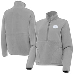 San Francisco 49ers Antigua Women's Figure Half-Zip Sweatshirt Gray