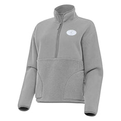 San Francisco 49ers Antigua Women's Figure Half-Zip Sweatshirt Gray