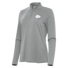 Kansas City Chiefs Antigua Women's Reprocess Quarter-Zip Top Gray