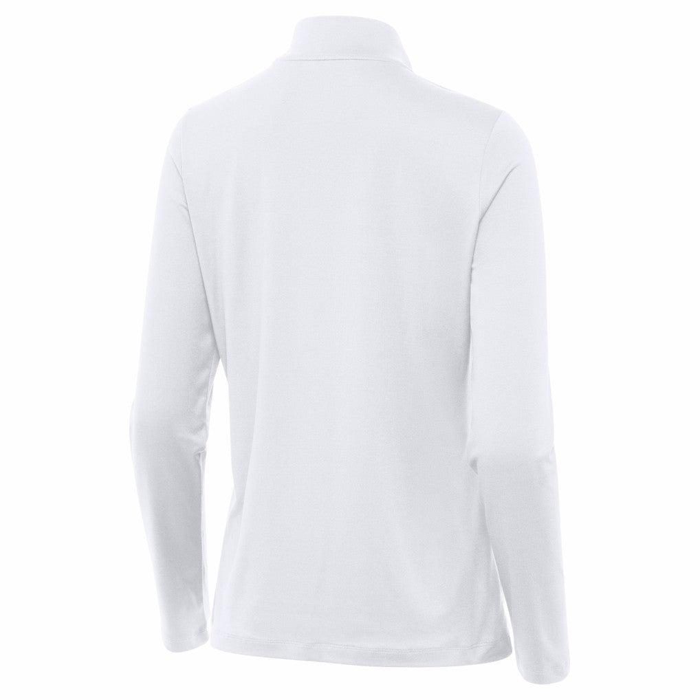 Philadelphia Eagles Antigua Women's Reprocess Quarter-Zip Top White