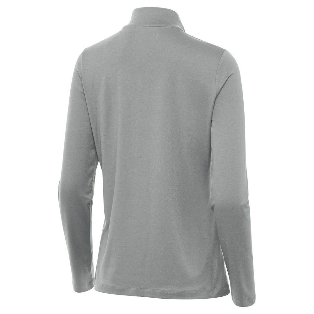 New York Giants Antigua Women's Reprocess Quarter-Zip Top Gray