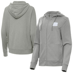 Cincinnati Bengals Antigua Women's Seeker Full-Zip Hoodie Jacket Heather Gray