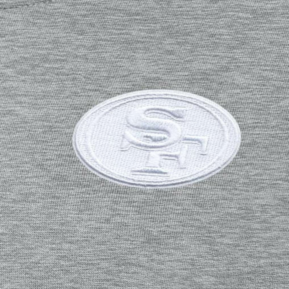 San Francisco 49ers Antigua Women's Victory Crew Pullover Sweatshirt Heather Gray