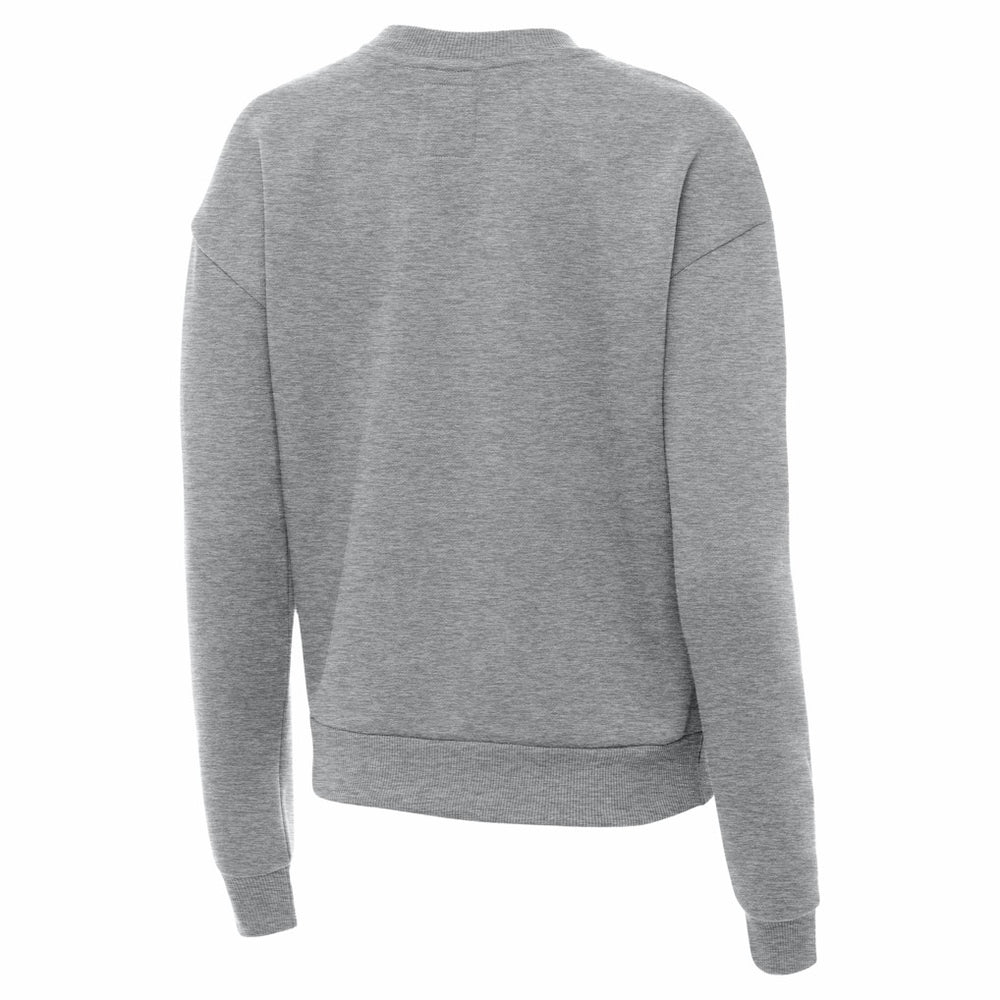Cincinnati Bengals Antigua Women's Victory Crew Pullover Sweatshirt Heather Gray