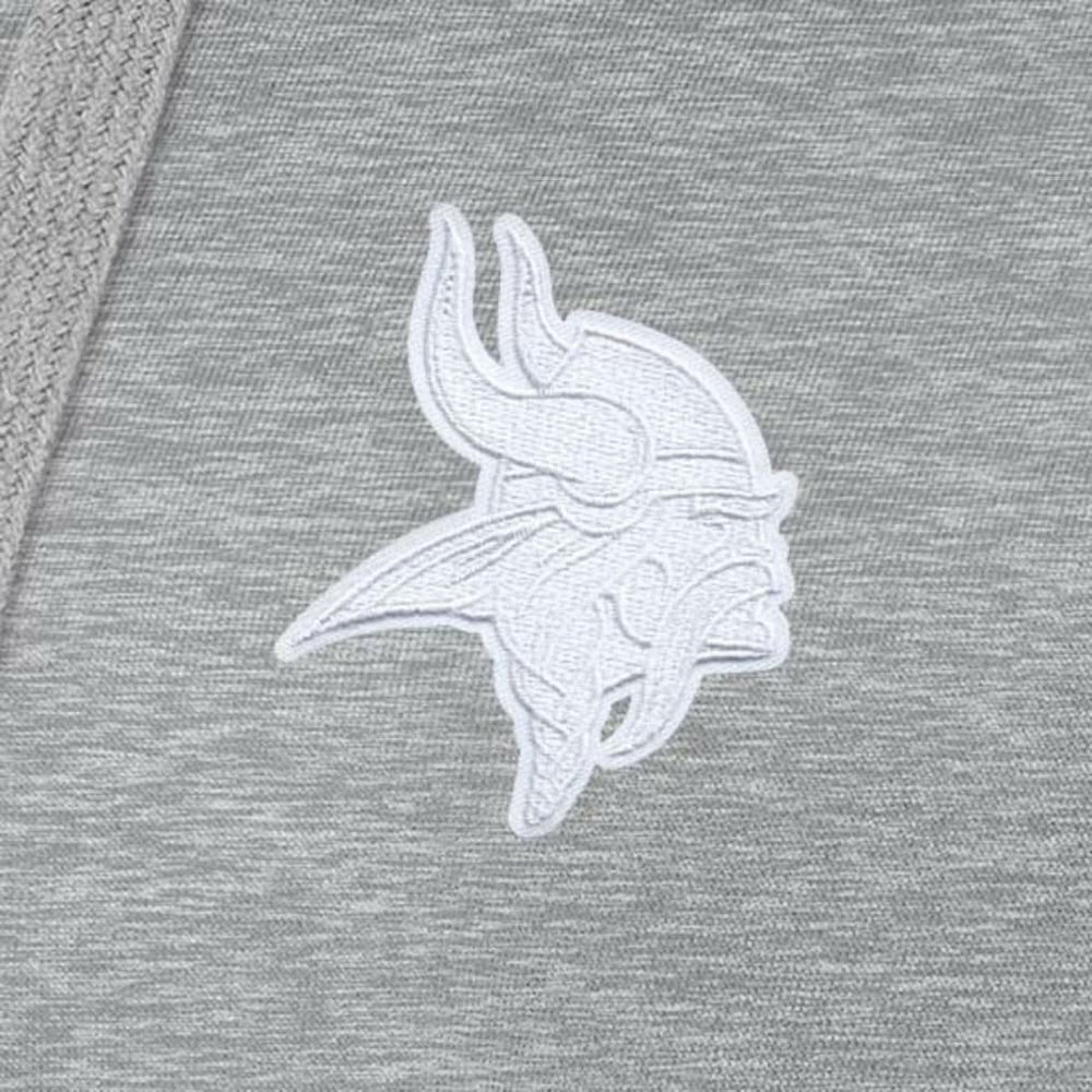 Minnesota Vikings Antigua Women's Victory Pullover Hoodie Heather Gray