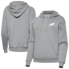 Philadelphia Eagles Antigua Women's Victory Pullover Hoodie Heather Gray