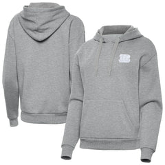 Cincinnati Bengals Antigua Women's Victory Pullover Hoodie Heather Gray