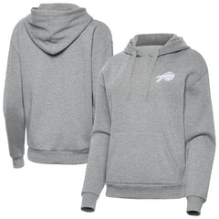 Buffalo Bills Antigua Women's Victory Pullover Hoodie Heather Gray