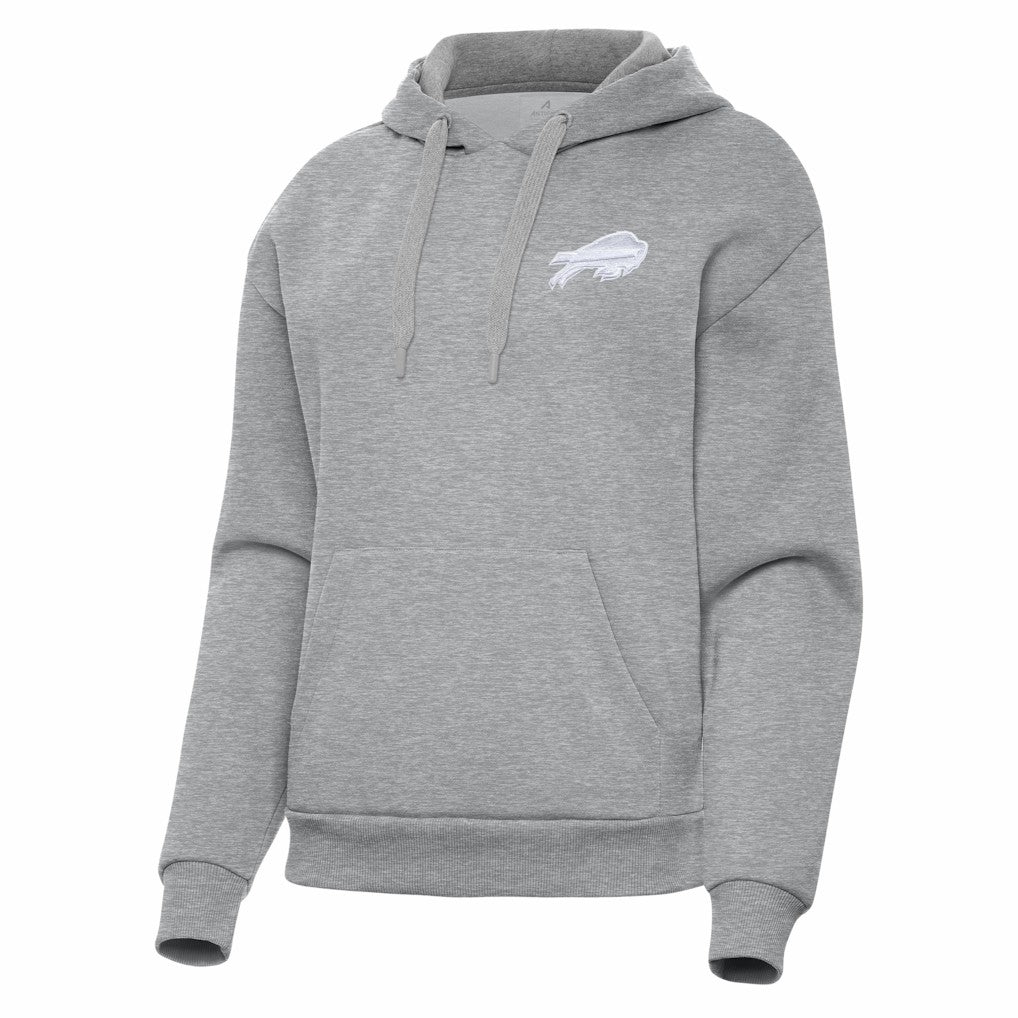 Buffalo Bills Antigua Women's Victory Pullover Hoodie Heather Gray