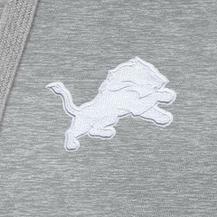 Detroit Lions Antigua Women's Victory Pullover Hoodie Heather Gray