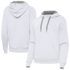 Detroit Lions Antigua Women's Victory Pullover Hoodie White