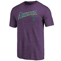 Arizona Diamondbacks Purple Cooperstown Series Sweep Tri-Blend T-Shirt - MLB Lifestyle
