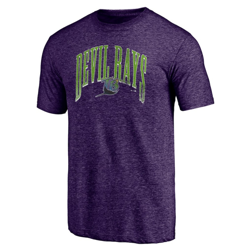 Tampa Bay Rays Purple Cooperstown Collection Line Corps Tri-Blend T-Shirt - MLB Discount