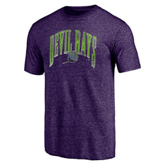 Tampa Bay Rays Purple Cooperstown Collection Line Corps Tri-Blend T-Shirt - MLB Discount