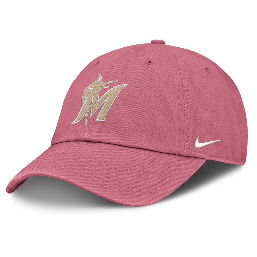 Miami Marlins Nike Unisex Mother's Day Club Adjustable Hat - Pink - Nike Lifestyle