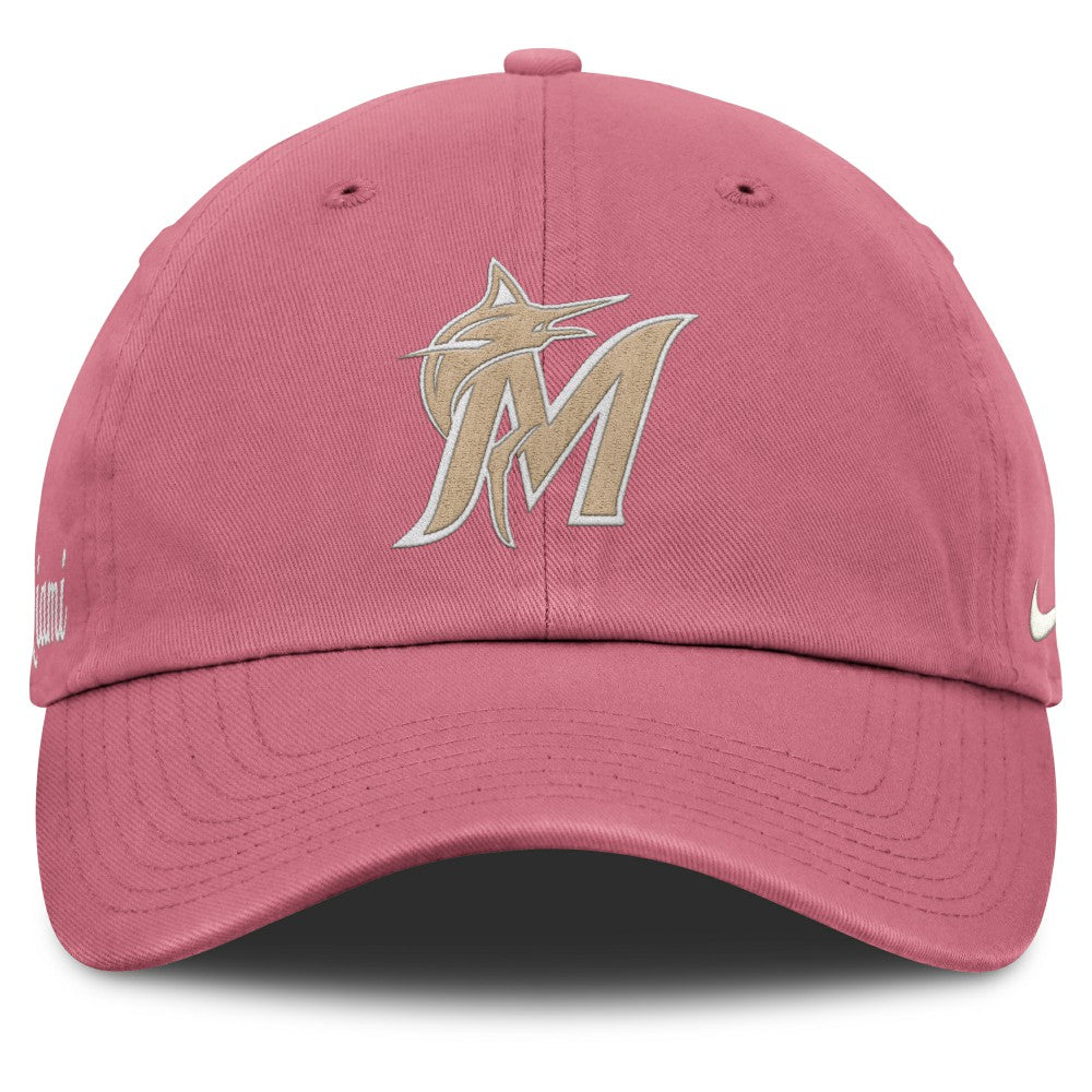 Miami Marlins Nike Unisex Mother's Day Club Adjustable Hat - Pink - Nike Lifestyle