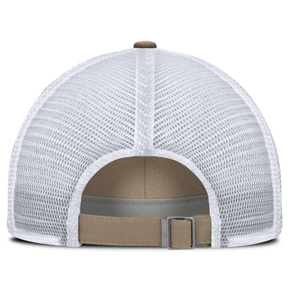 San Francisco Giants Nike Unisex Mother's Day Club Trucker Adjustable Hat - Khaki/White - Nike on Sale