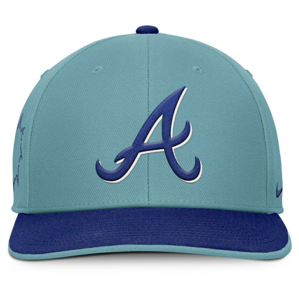 Atlanta Braves Nike Father's Day Pro Performance Snapback Hat - Turquoise - Nike Lifestyle
