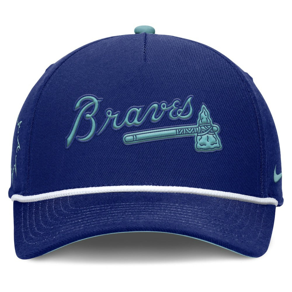 Atlanta Braves Nike Father's Day Rise Adjustable Hat - Royal - Nike Lifestyle