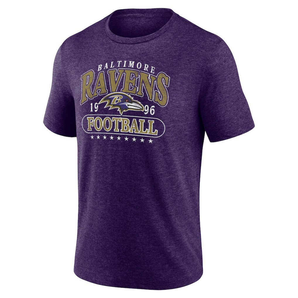 Baltimore Ravens Purple Retro Tri-Blend T-Shirt