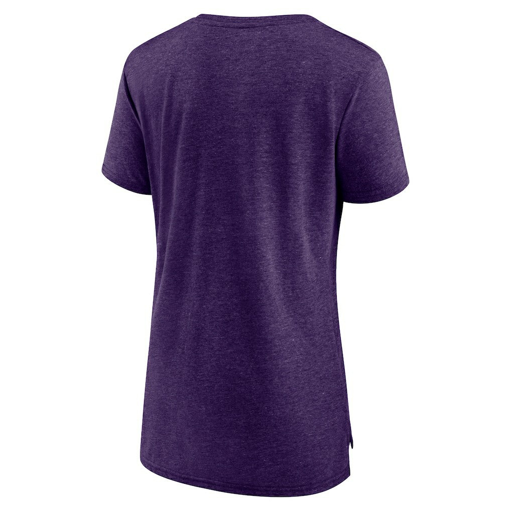Baltimore Ravens Women's Vintage Arch Tri-Blend T-Shirt Purple