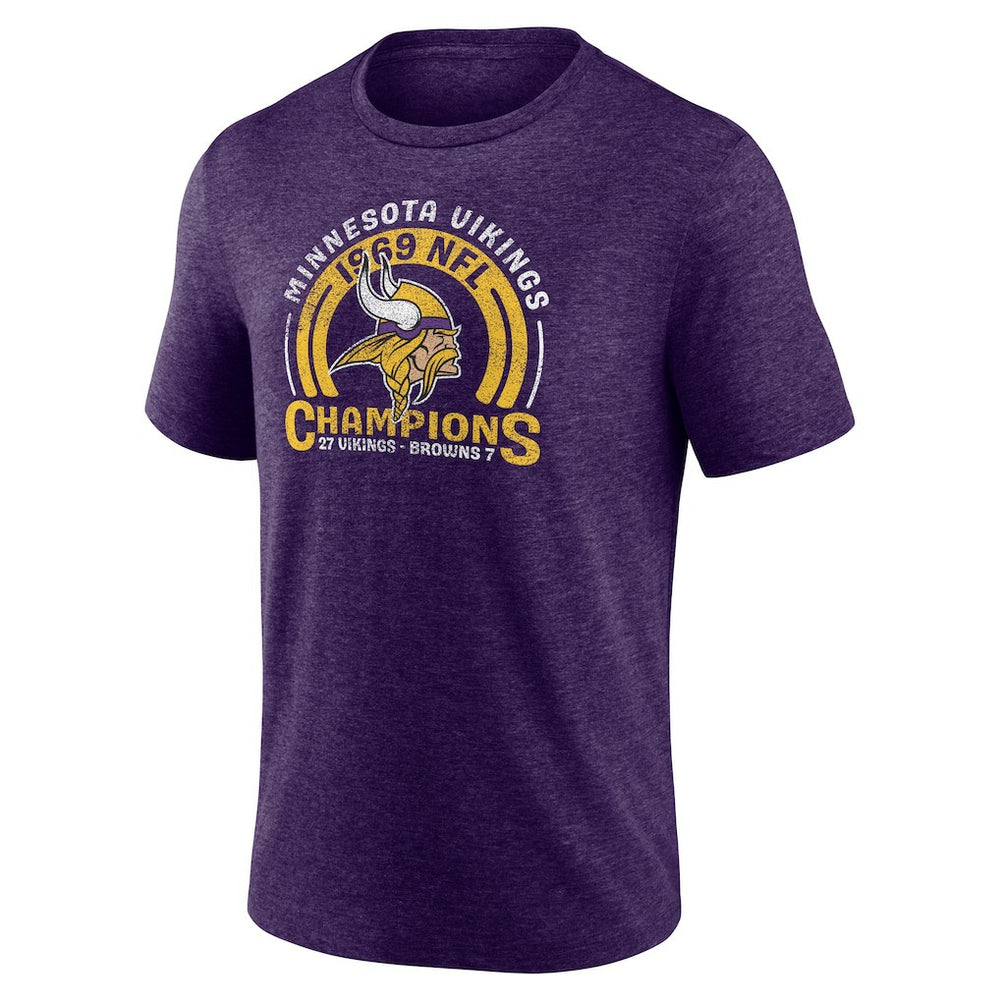 Minnesota Vikings Purple Homtown Old Fashioned Tri-Blend T-Shirt
