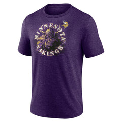 Minnesota Vikings Purple Sporting Chance Tri-Blend T-Shirt