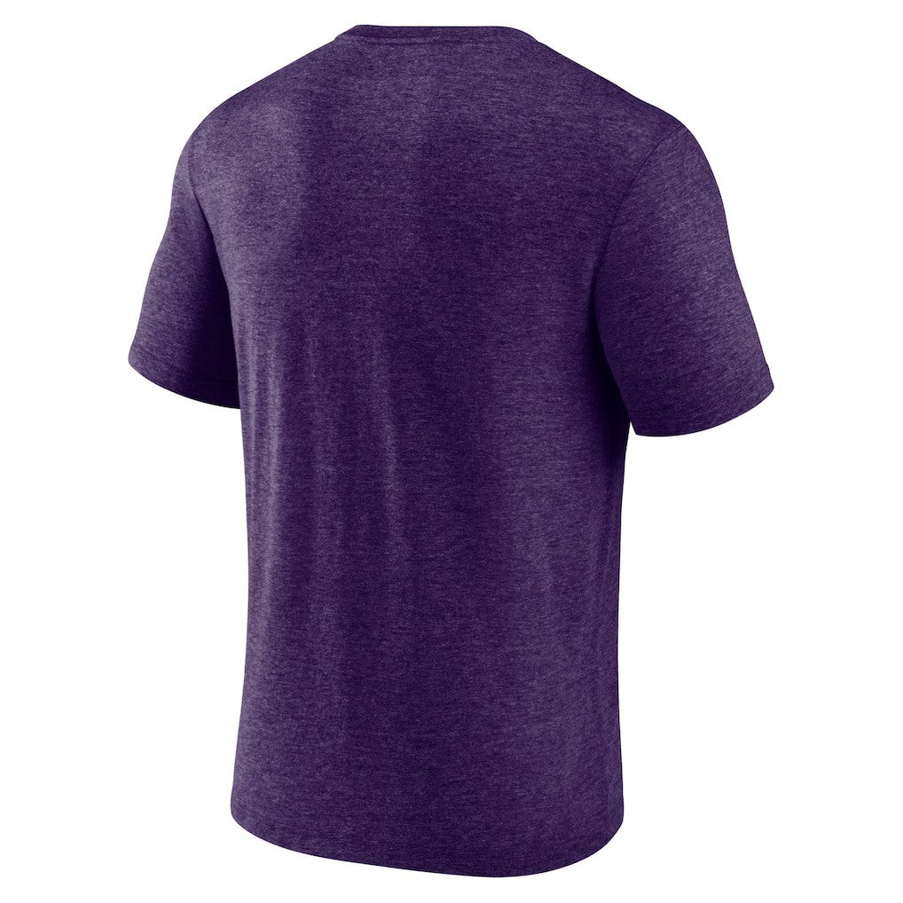 Minnesota Vikings Purple Retro Tri-Blend T-Shirt