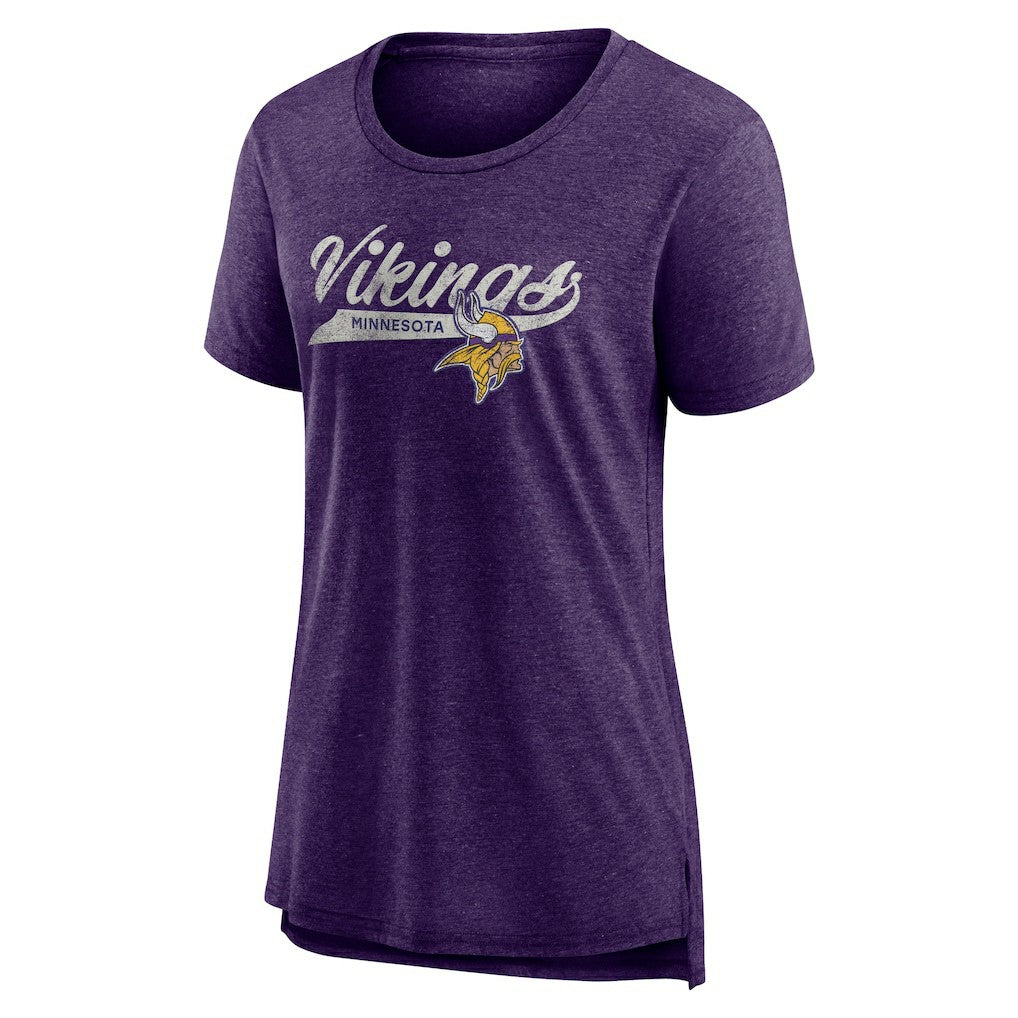 Minnesota Vikings Women's Original Play Tri-Blend T-Shirt Purple