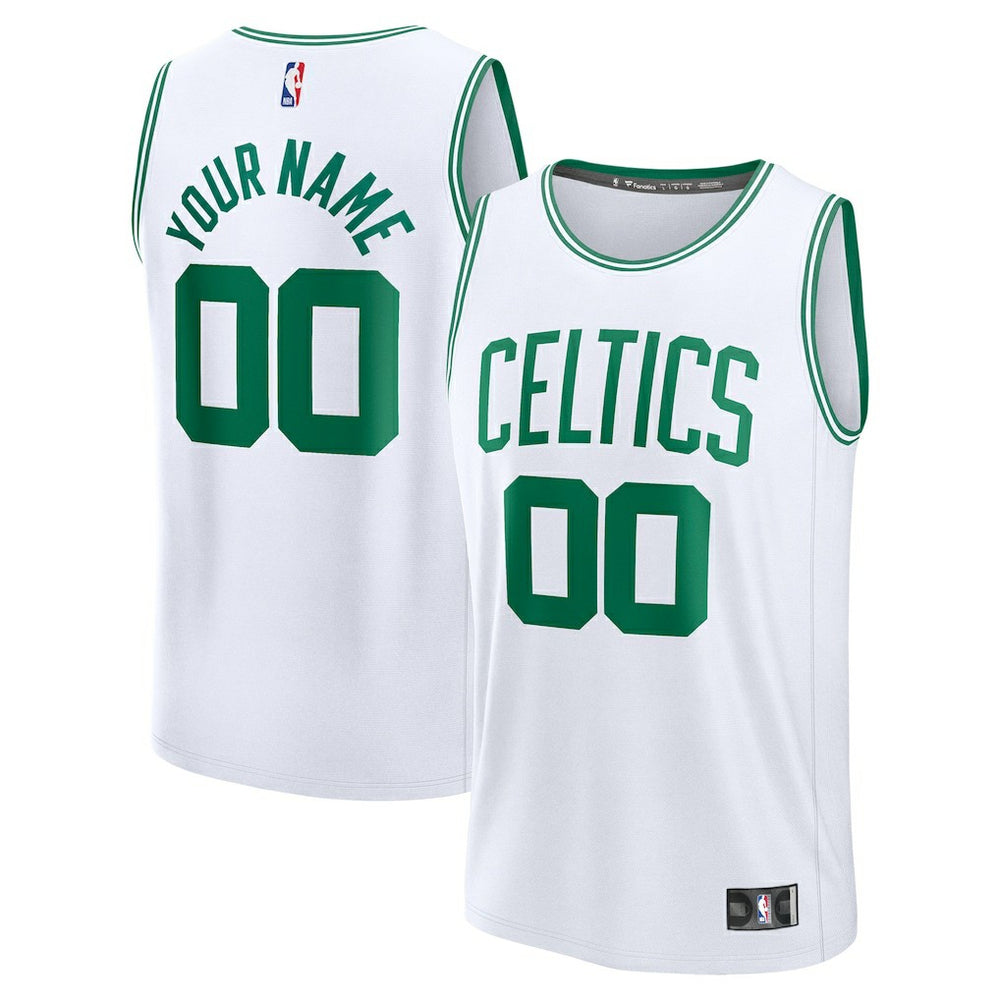 Boston Celtics Fast Break Custom Jersey Association Edition White | Fanatics US