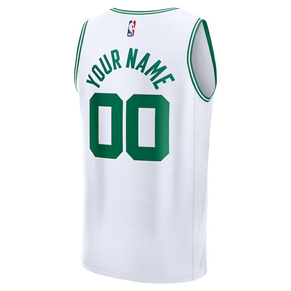 Boston Celtics Youth Fast Break Custom Replica Jersey White Association Edition | Fanatics Near Me