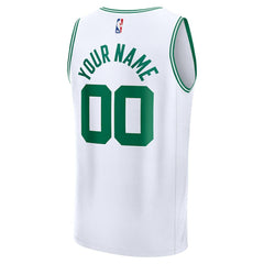 Boston Celtics Youth Fast Break Custom Replica Jersey White Association Edition | Fanatics Near Me
