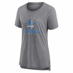 Nike Detroit Lions Women's Vintage Graphic Tri-Blend Scoop Neck T-Shirt Gray