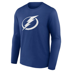 Tampa Bay Lightning Blue Primary Logo Long Sleeve T-Shirt - NHL 202391397